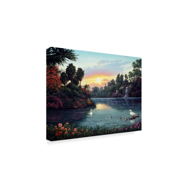 Anthony Casay 'River Scene' Canvas Art,14x19